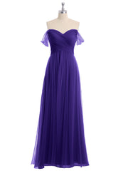 Hors De l'Épaule Col En Cœur Tulle Robe Régence
