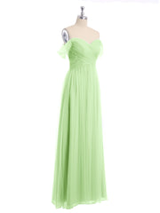 Hors De l'Épaule Col En Cœur Tulle Robe Sauge