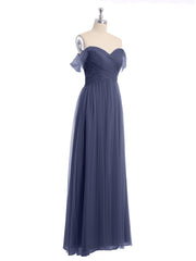 Hors De l'Épaule Col En Cœur Tulle Robe Orageux