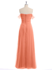 Hors De l'Épaule Col En Cœur Tulle Robe Crépuscule