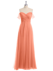 Hors De l'Épaule Col En Cœur Tulle Robe Crépuscule