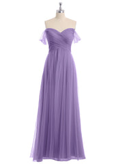 Hors De l'Épaule Col En Cœur Tulle Robe Tahiti