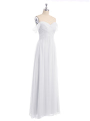 Hors De l'Épaule Col En Cœur Tulle Robe Blanc Grande Taille