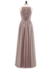 Robe Longue Dentelle avec Illusion Col en Cœur Dusk Grande Taille