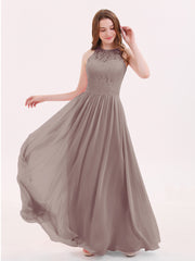 Robe Longue Dentelle avec Illusion Col en Cœur Dusk Grande Taille