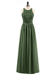 Robe Longue Dentelle avec Illusion Col en Cœur Olive Verte Grande Taille
