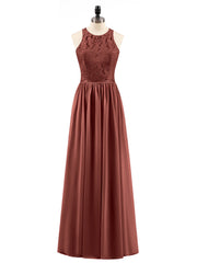 Robe Longue Dentelle avec Illusion Col en Cœur terracotta Grande Taille