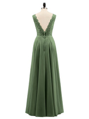 Dentelle Bustier Jupe en Mousseline Robe Longue Olive Verte