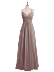Spaghetti Bretelle Col En V Mousseline Robes Dusk Grande Taille