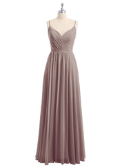 Mousseline Robes De Demoiselle d'Honneur Avec Spaghetti Bretelles Dusk Grande Taille