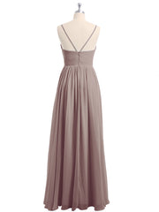 Mousseline Robes De Demoiselle d'Honneur Avec Spaghetti Bretelles Dusk Grande Taille