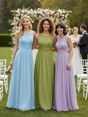 Illusion Col Croisé Tulle Robes De Demoiselle d'Honneur Trèfle