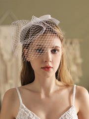 Voile de mariée avec nœud en satin
