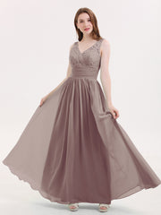 Dentelle et Mousseline Robes avec Dos Nu Dusk Grande Taille