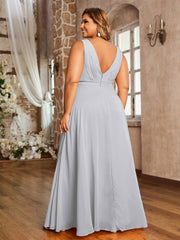 Spaghetti Bretelle Dentelle Robe avec Corset Dos Argent Grande Taille