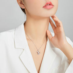 Colliers coeur infini en argent cadeaux d'anniversaire
