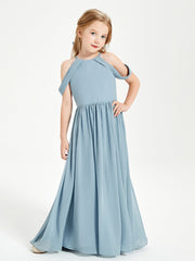 Robes de Demoiselle d'Honneur Junior à Hors de l'Épaule de Rêve Vert Menthe