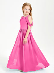 Robes de Demoiselle d'Honneur Junior à Hors de l'Épaule de Rêve Azalée