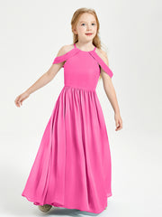 Robes de Demoiselle d'Honneur Junior à Hors de l'Épaule de Rêve Azalée