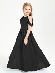 Robes de Demoiselle d'Honneur Junior à Hors de l'Épaule de Rêve Noir
