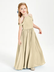 Robes de Demoiselle d'Honneur Junior à Hors de l'Épaule de Rêve Champagne