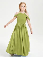 Robes de Demoiselle d'Honneur Junior à Hors de l'Épaule de Rêve Trèfle