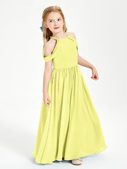 Robes de Demoiselle d'Honneur Junior à Hors de l'Épaule de Rêve Jonquille