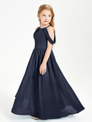 Robes de Demoiselle d'Honneur Junior à Hors de l'Épaule de Rêve Bleu Marine