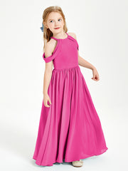 Robes de Demoiselle d'Honneur Junior à Hors de l'Épaule de Rêve Fuchsia