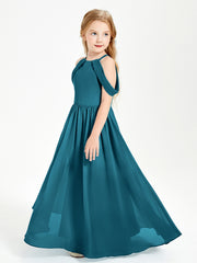 Robes de Demoiselle d'Honneur Junior à Hors de l'Épaule de Rêve Bleu Encre