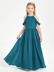 Robes de Demoiselle d'Honneur Junior à Hors de l'Épaule de Rêve Bleu Encre