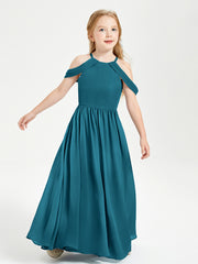 Robes de Demoiselle d'Honneur Junior à Hors de l'Épaule de Rêve Bleu Encre