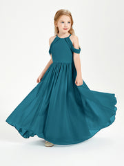 Robes de Demoiselle d'Honneur Junior à Hors de l'Épaule de Rêve Bleu Encre