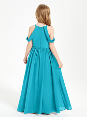 Robes de Demoiselle d'Honneur Junior à Hors de l'Épaule de Rêve Jade