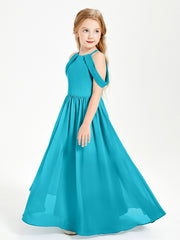 Robes de Demoiselle d'Honneur Junior à Hors de l'Épaule de Rêve Jade