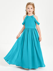 Robes de Demoiselle d'Honneur Junior à Hors de l'Épaule de Rêve Jade