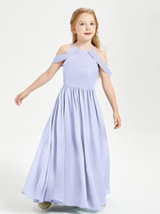 Robes de Demoiselle d'Honneur Junior à Hors de l'Épaule de Rêve Lavande