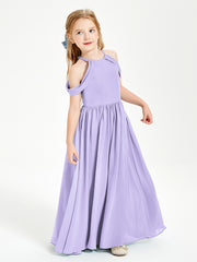 Robes de Demoiselle d'Honneur Junior à Hors de l'Épaule de Rêve Lilas