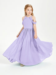Robes de Demoiselle d'Honneur Junior à Hors de l'Épaule de Rêve Lilas