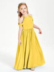 Robes de Demoiselle d'Honneur Junior à Hors de l'Épaule de Rêve Souci