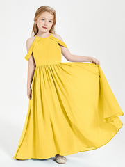 Robes de Demoiselle d'Honneur Junior à Hors de l'Épaule de Rêve Souci