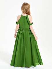 Robes de Demoiselle d'Honneur Junior à Hors de l'Épaule de Rêve Mousse