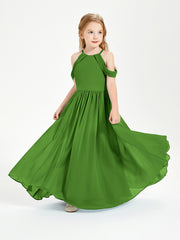 Robes de Demoiselle d'Honneur Junior à Hors de l'Épaule de Rêve Mousse