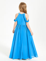 Robes de Demoiselle d'Honneur Junior à Hors de l'Épaule de Rêve Bleu Océan