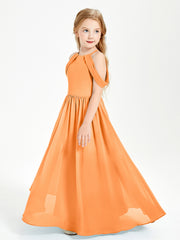 Robes de Demoiselle d'Honneur Junior à Hors de l'Épaule de Rêve Orange