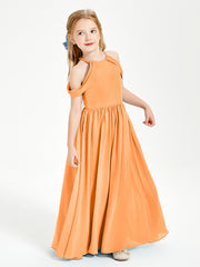 Robes de Demoiselle d'Honneur Junior à Hors de l'Épaule de Rêve Orange