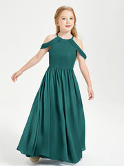 Robes de Demoiselle d'Honneur Junior à Hors de l'Épaule de Rêve Paon