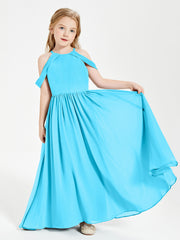 Robes de Demoiselle d'Honneur Junior à Hors de l'Épaule de Rêve Piscine