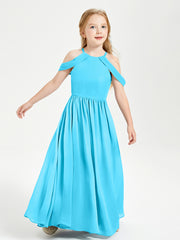 Robes de Demoiselle d'Honneur Junior à Hors de l'Épaule de Rêve Piscine