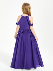 Robes de Demoiselle d'Honneur Junior à Hors de l'Épaule de Rêve Régence